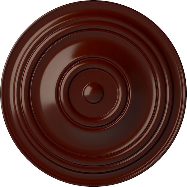 Ekena Millwork Traditional Ceiling Medallion (Fits Canopies up to 8 1/4"), 31 1/2"OD x 2 1/2"P, Brushed Mahogany CM31TRBMF - main
